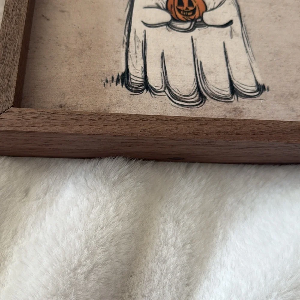 Halloween Ghost holding a pumpkin Painting 👻🎃